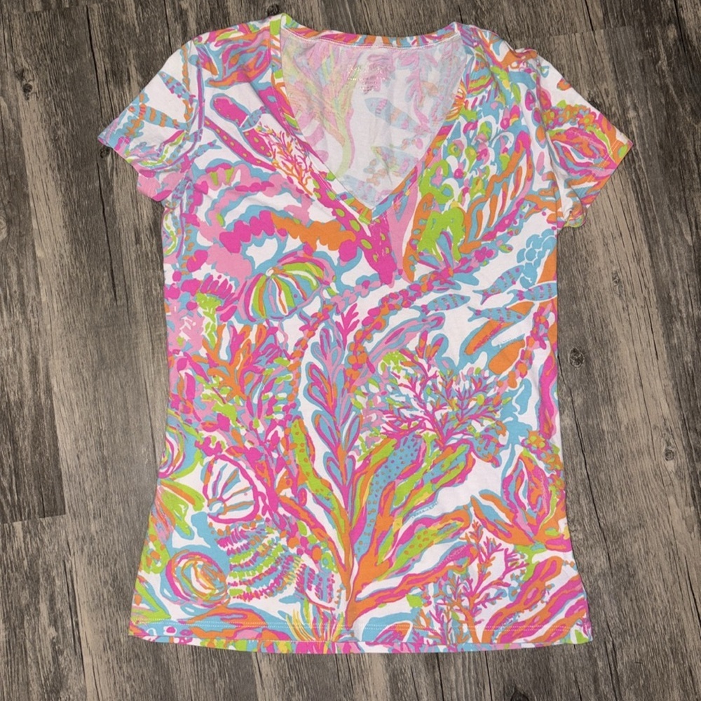 Lilly Pulitzer Michelle Top Scuba To Cuba XS - Picture 2 of 5